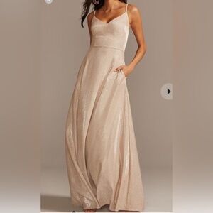 Speechless Glittering Gold Dress